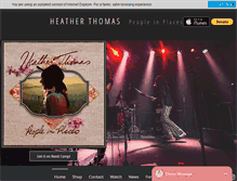 Tablet Screenshot of heatherthomasmusic.com